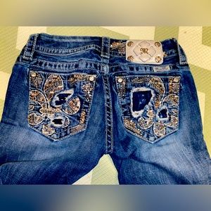 Size 25 miss me boot cut jeans